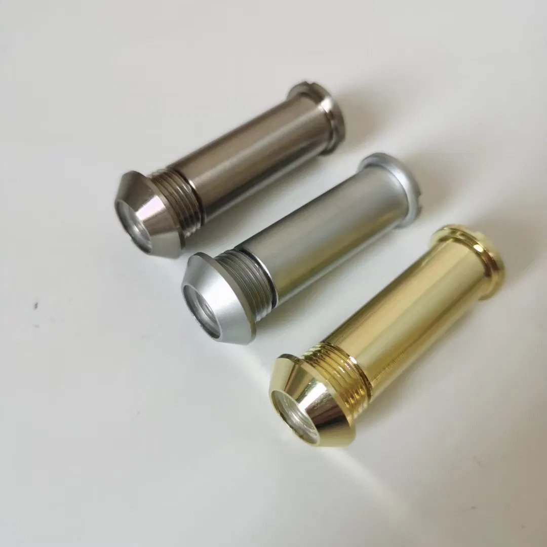 160 Degree 12mm Hole Brass Door Peephole Viewer with Plastic/Glass Lens