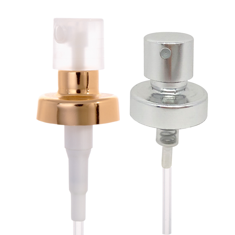 Wholesale 15 18 20mm Fine Mist Sprayer Shiny Silver Mini Aluminum Crimp Perfume Spray Pump for Perfume Bottle Cap