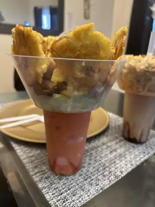 Custom Logo Printed Eco-Friendly Disposable Bubble Tea Plastic Cup Bowl with Straw 2 in 1 Snack and Drink Cup