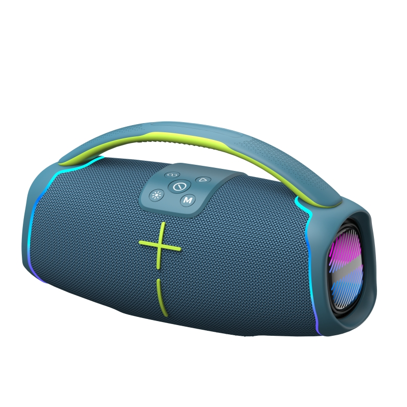 50W RMS Portable Wireless Outdoor Audio Boombox Riding Subwoofer Bluetooth Party Speaker