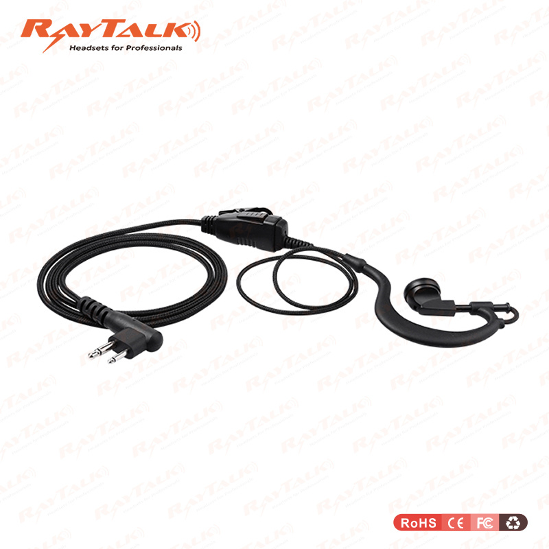 Professional G-Hook Earpiece for Motorola Cp Series Radios Secure Fit & Lightweight