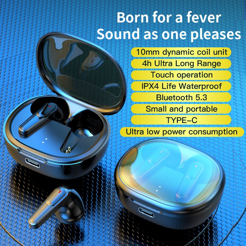 Беспроводные наушники PRO 30 TWS Type-C для спорта и игр