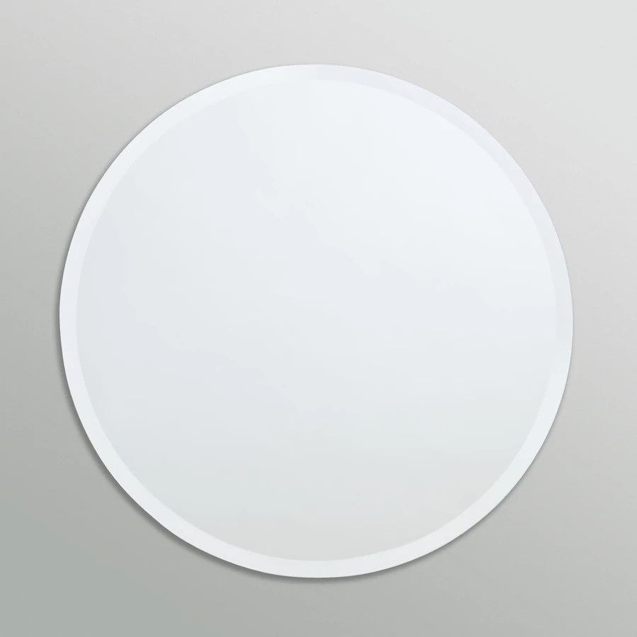 Round Shape 3/4/5mm Beveled Frameless Mirror Home Wall Decoration Furniture Bathroom Mirror