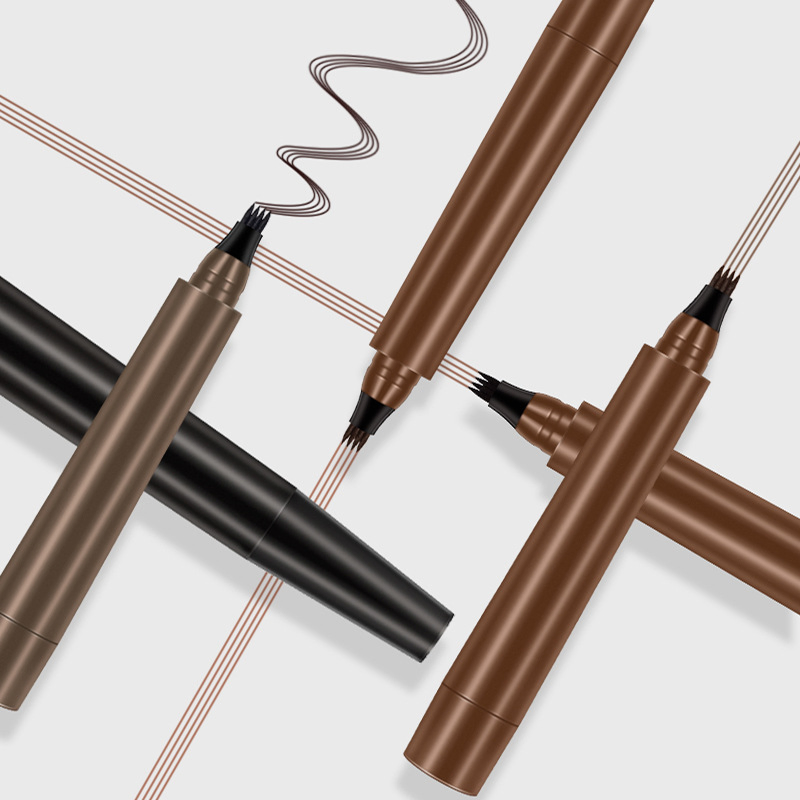 Waterproof Eyebrow Pencil Tint Eyebrow Liquid 4 Tip Pen