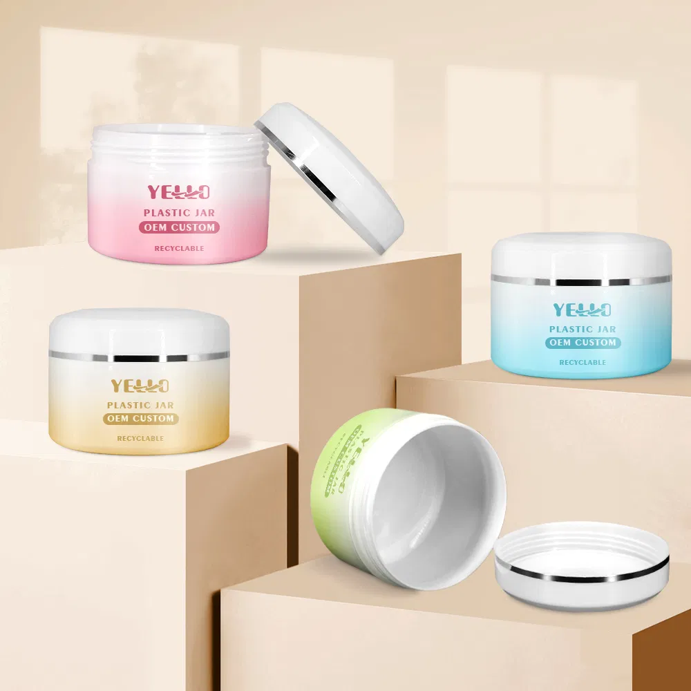 Cosmetic Jar for Cream Skin Care Body Butter Containers Hot Sale Empty PP Plastic Screw Cap