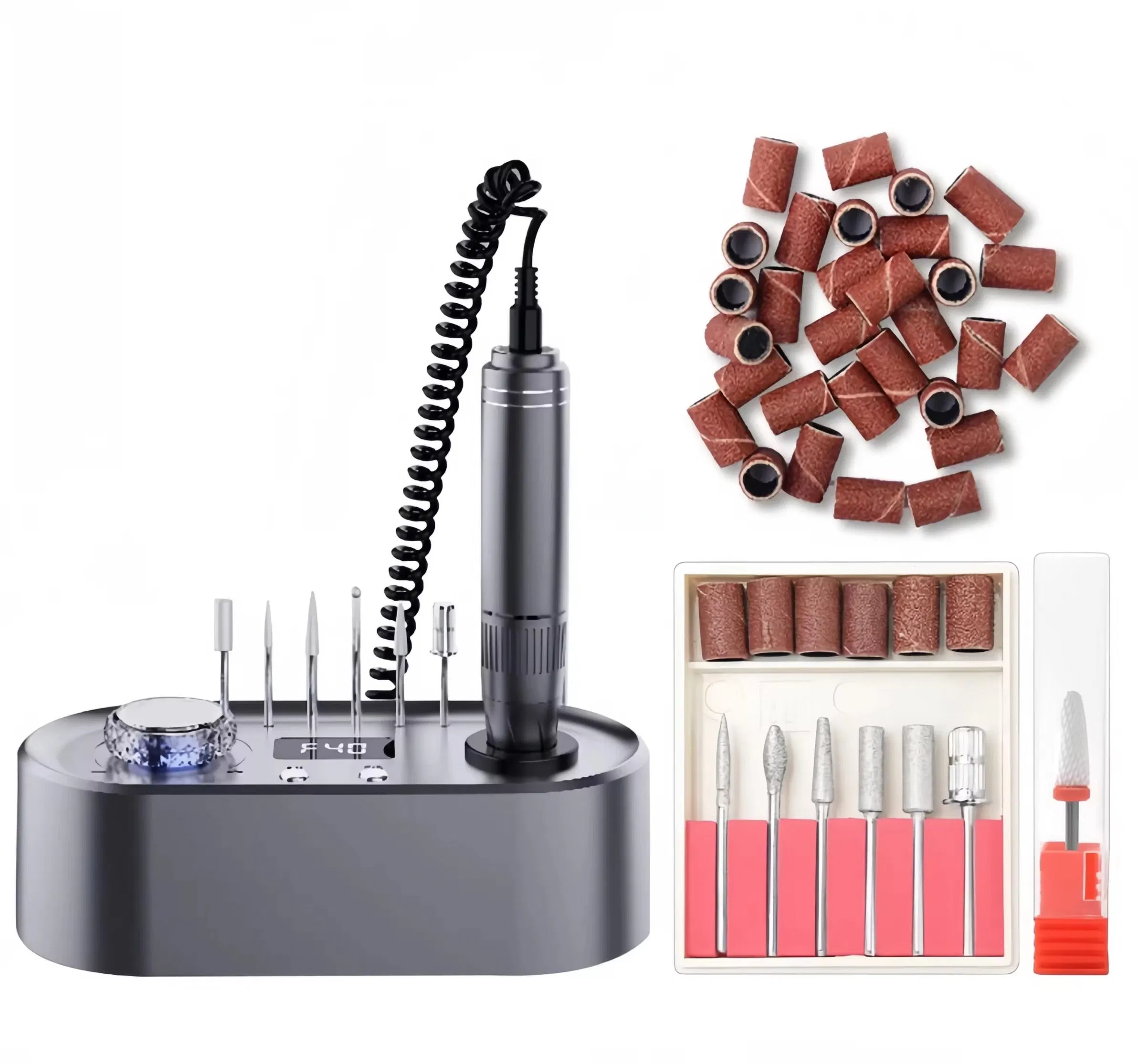 40000rpm New Portable Stainless Steel Nail Polish Machine E File