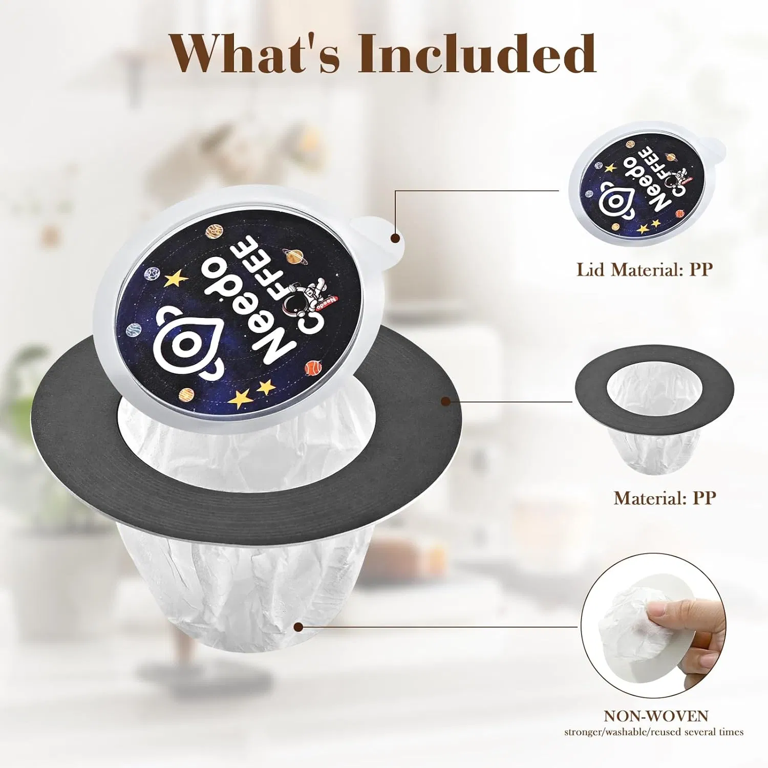 UFO Drip Coffee Bags and Paper Filters Hand Washable Filter