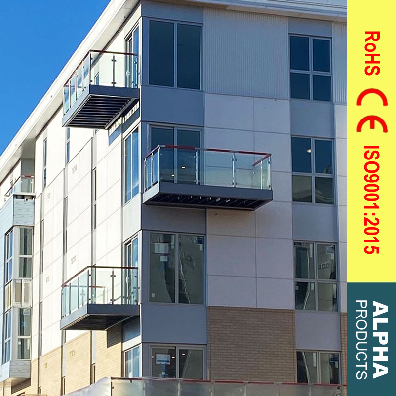 High Quality Flexible Dimension DIY Simple Design Stainless Steel Hardware Glass Railing