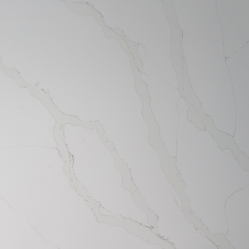 Quartz Stone Manufactured White Calacatta Quartz Slab for Kitchen/Worktop/Countertop/Bathroom/Vanity Top
