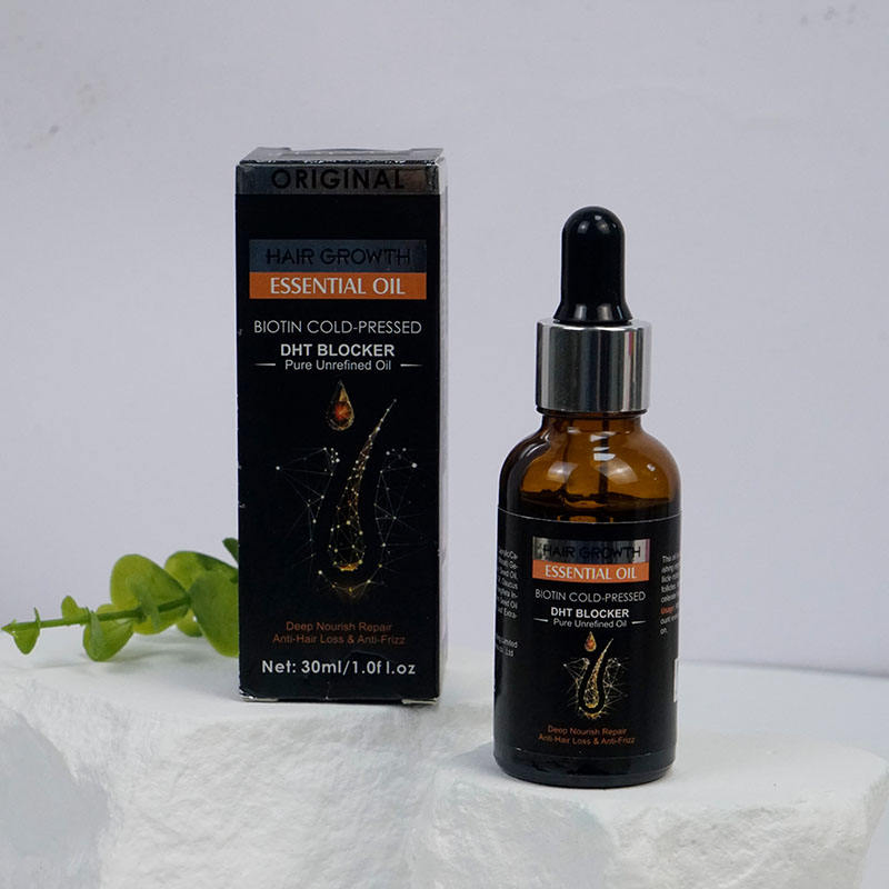 Private Label Natural Organic Growth Oil Biotin Regrowth Treatment for Scalp Hair Loss Thinning Hair Growth Essential Hair Oil