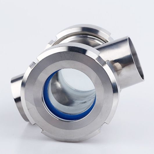 Sanitary Four-Way Mirror 304 Stainless Steel Welded Cross Pipe
