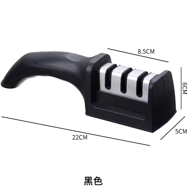Custom Logo 3in1 Professional Manual Kitchen Knives Sharpening Knife Sharpener Best Manual Knife Sharpener Best Knife Sharpener for Home Use