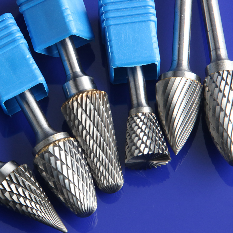 F1625m06X-45 Double Cut Tree Shape Radius End Burrs File 1/4'' Shank Tungsten Carbide Rotary Burrs