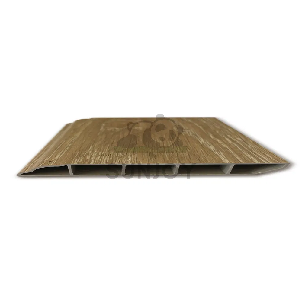 Wood Grain Multiple Colors Spc/WPC/PVC Plastic End Cap/Reducer/T-Moulding/Skirting