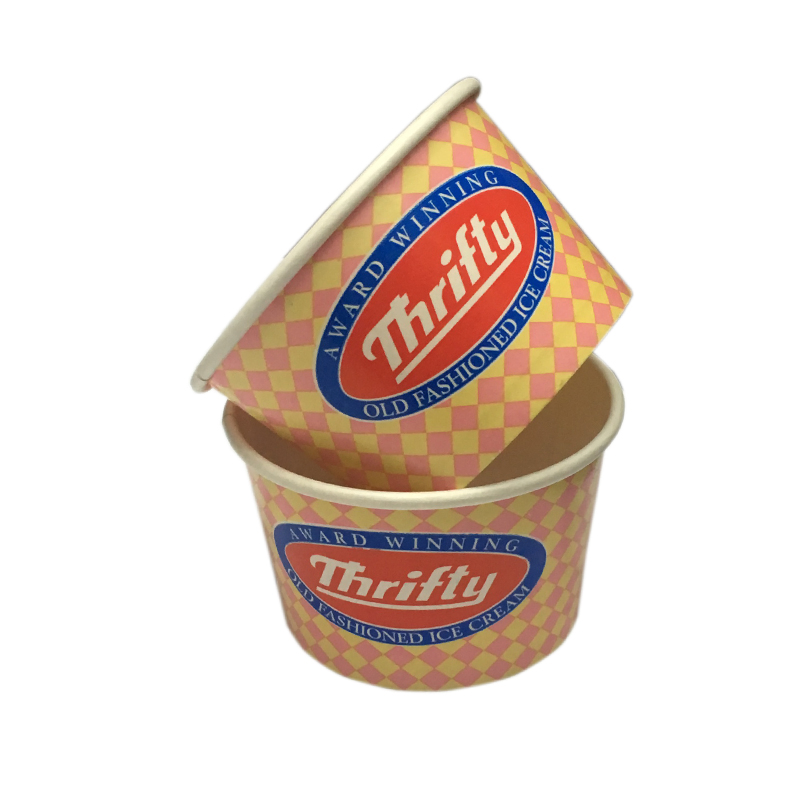 PE Coated Disposable Ice Cream Paper Bowls for Summer
