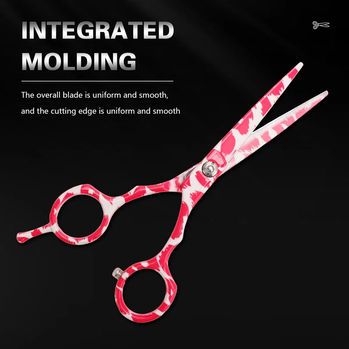 Camouflage Color Stainless Steel Hairdressing Professional Hair Stylist Special Pink Scissors Tooth Scissors