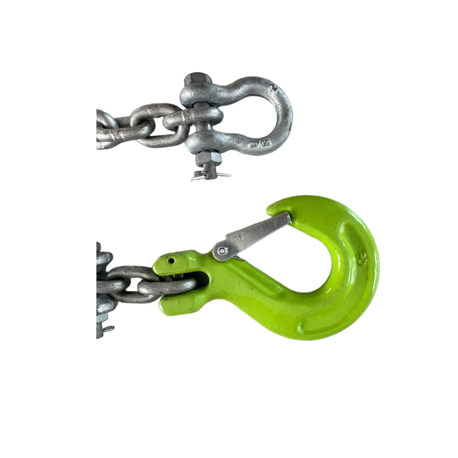 Custom Galvanized Alloy Securing Chains for Truck and Trailer Cargo