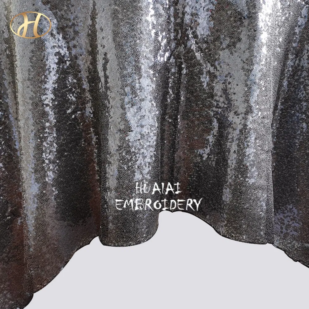 Hualai Beautiful Sequin Table Cover for Wedding and Party