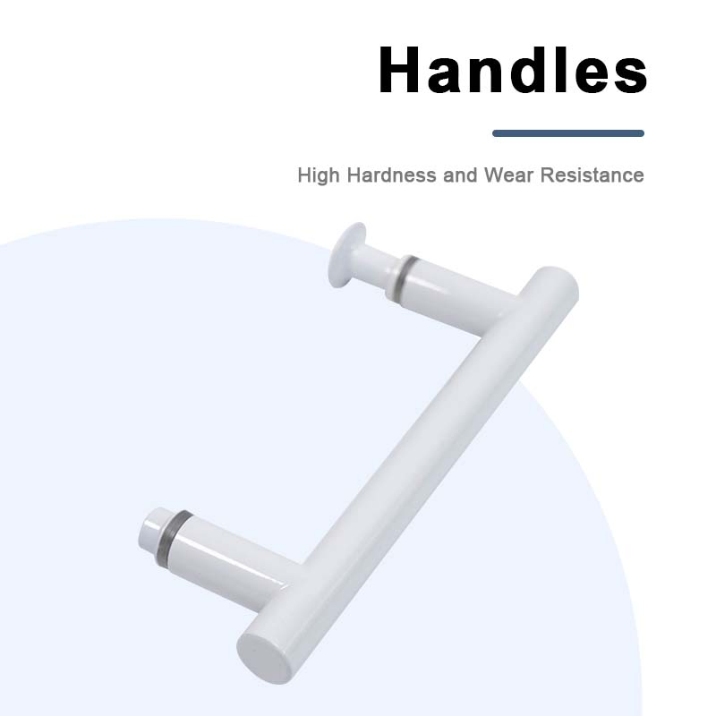 Hydrorelax White Finished Simple Bathroom Door Glass Door Sliding Handle