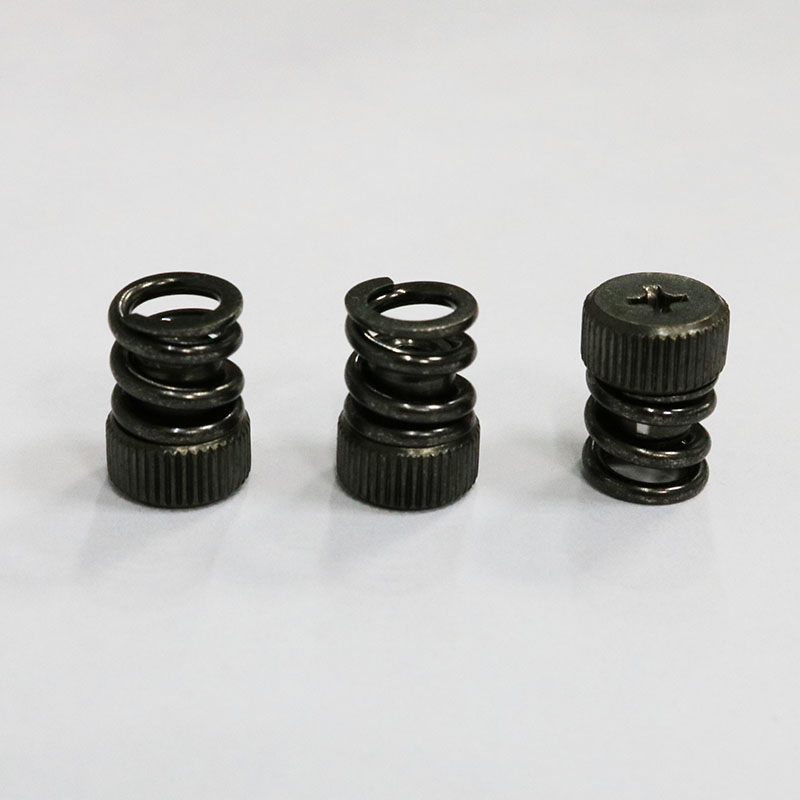 Precision Manufacturing Knurled Black Cabinet Captive Panel Screw Rivet