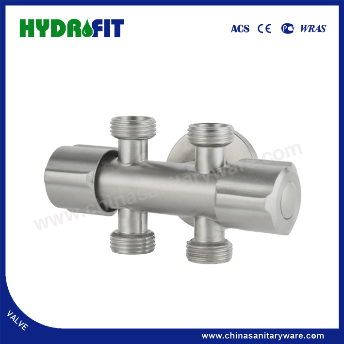Factory Multi Functional Angle Valve Shattaf Sprayer Accessories 2 Way Valve (FT8706)