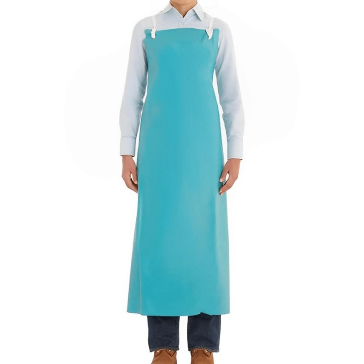 Waterproof Green Aprons Chemical Anti Oil Acid Alkali Heavy Duty PVC Apron