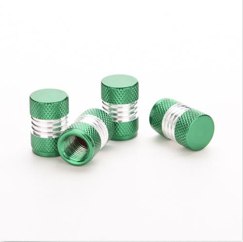4PCS Round Style Aluminum Alloy Car Tire Valve Cap