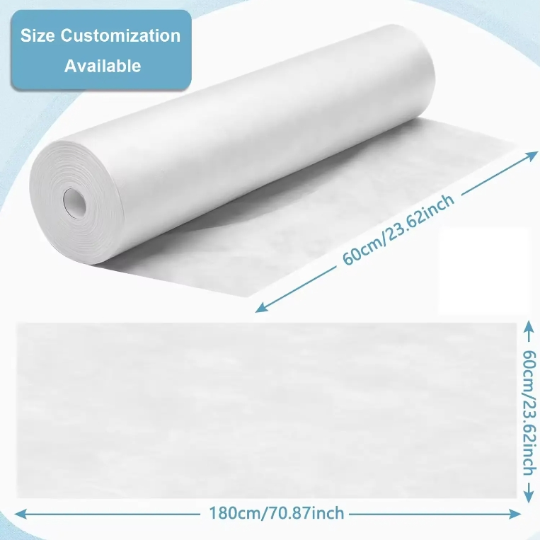 Custom Disposable Non Woven Bed Sheets Luxury SPA / Salon Fitted Bed Sheet