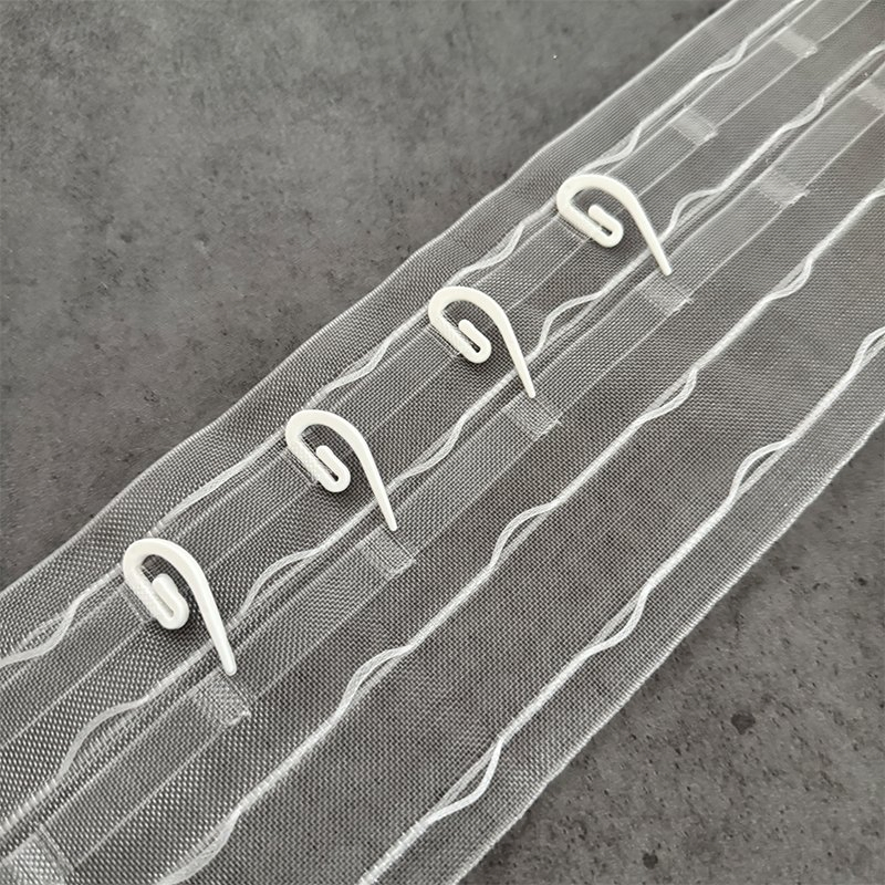 Manufacture High Quality Transparent Ripple Fold Curtain Tape