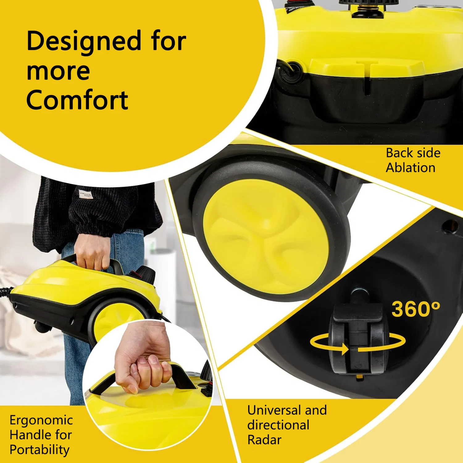 Multi Purpose Professional Household High Pressure and Temperature Steam Cleaner (HW618-A)