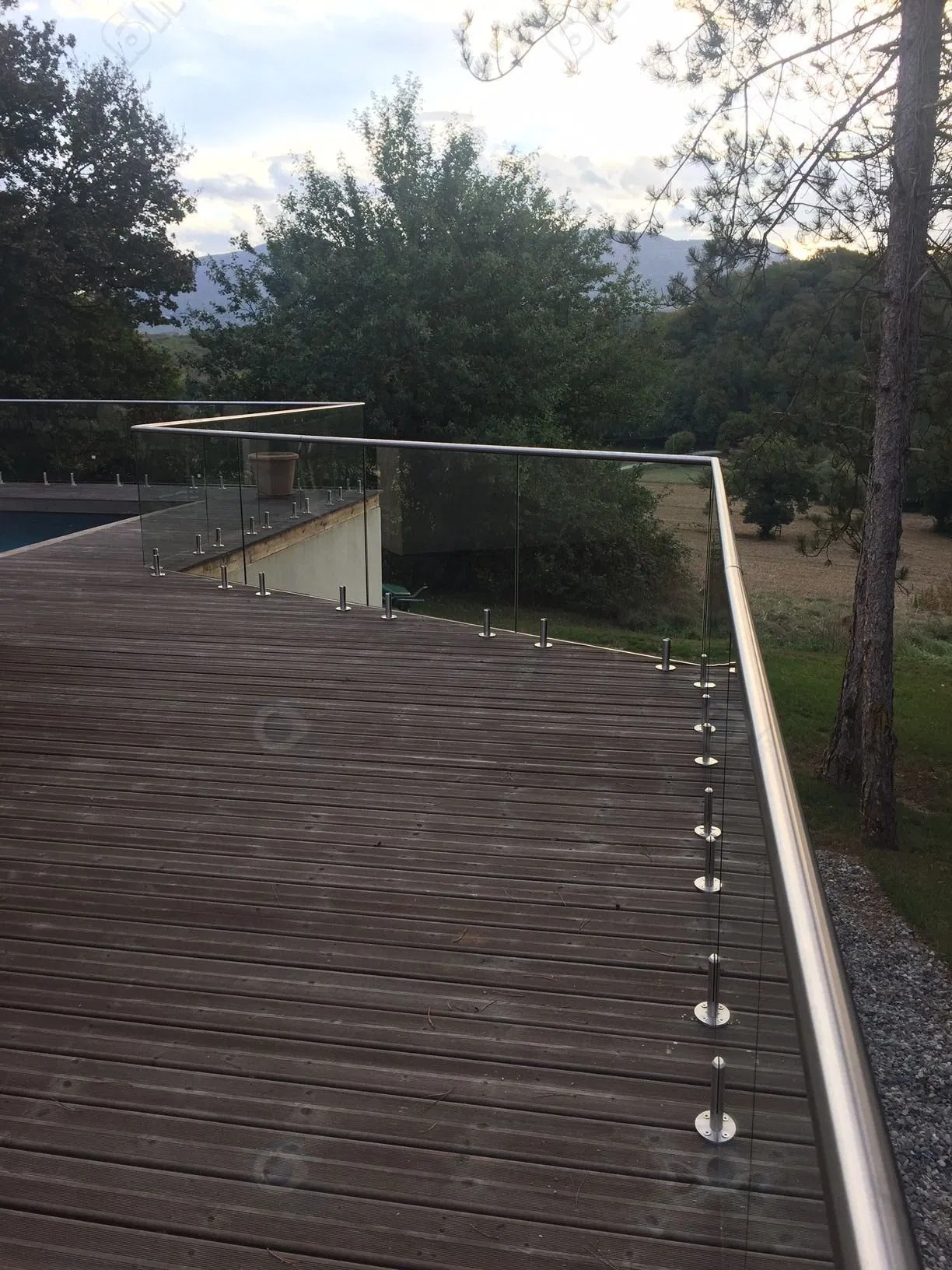 Prima Housing Pool Spigot Glass Railing Factory Wholesale Price