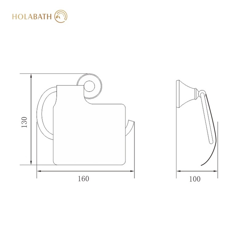 Держатель для туалетной бумаги из нержавеющей стали