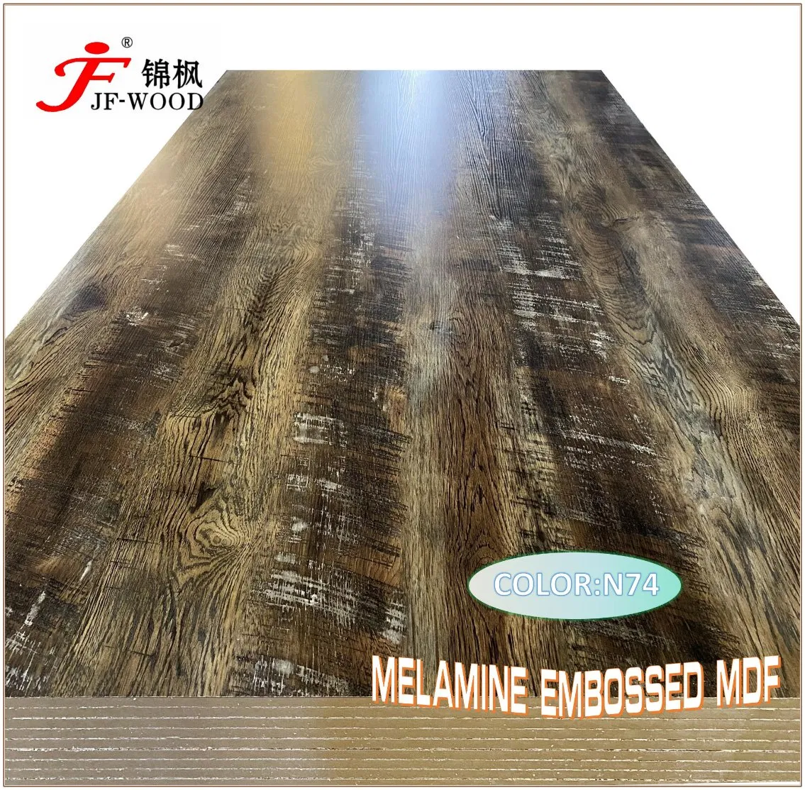 Furniture Grade Wood Grain Color Solid Color Melamine MDF/HDF