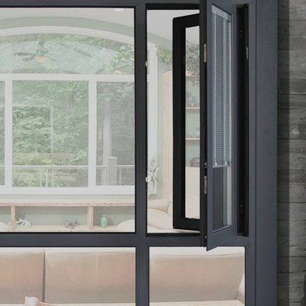 Triple Glazed Casement House Aluminium Window Profile