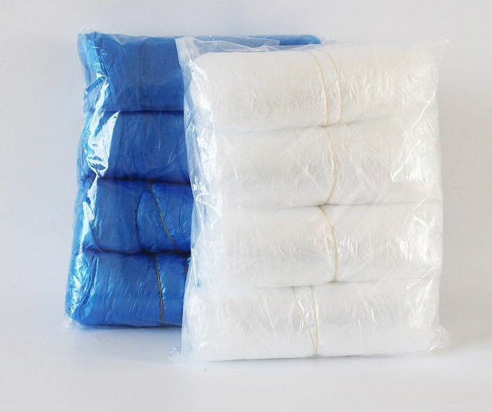 40X20cm PE 0.04mm White Arm Sleeves Blue Cover Sleeve