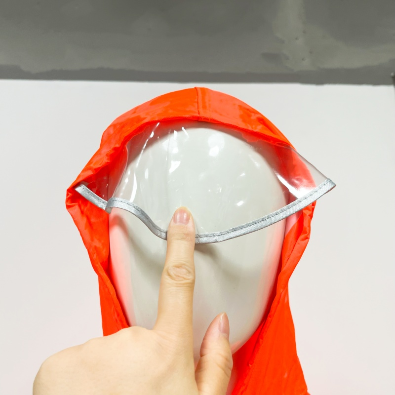 100% Polyester 210d Oxford with Breathable Coated Rain Suit