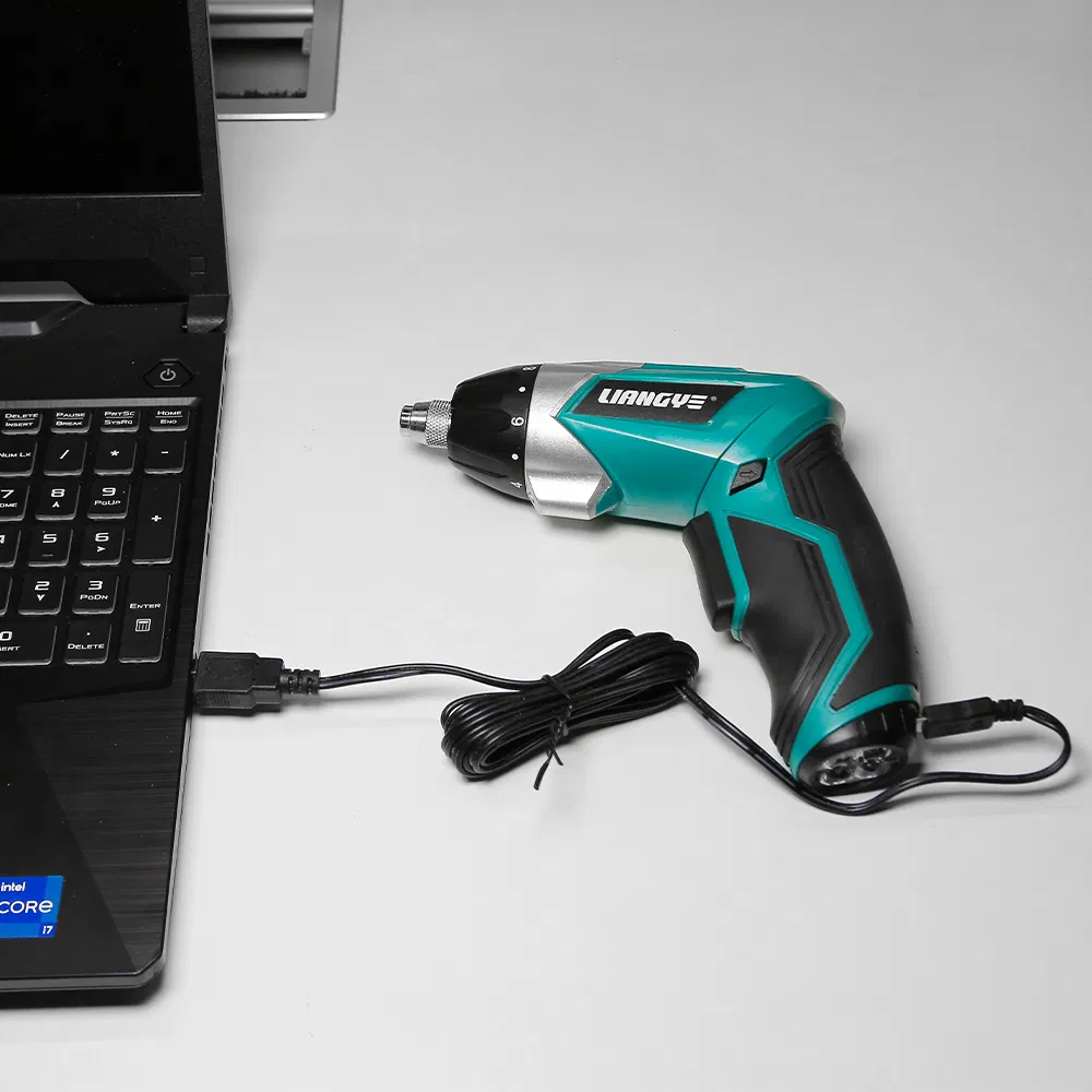Electric Power Tools Factory Liangye 4V Rechargeable Battery Household Small Charging Screwdriver