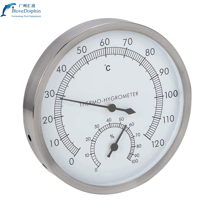 Stainless Steel Wireless Digital Sauna Thermometer Hygrometer for Saunas