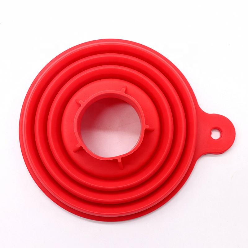 Foldable Food Grade Silicone Collapsible Funnel for Wide Mouth Regular Canning Jars