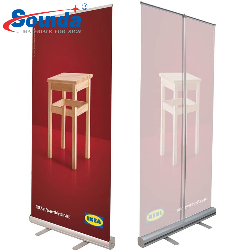 Trade Show Exhibition Advertising 80*200cm Retractable Roll up Banner
