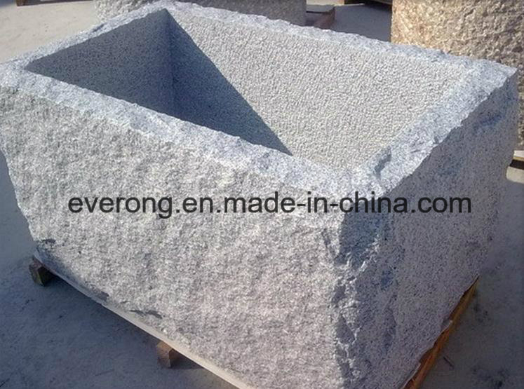 Rectangle Stone Fish Ponds Trough Granite Sink Animal Feeding Trough