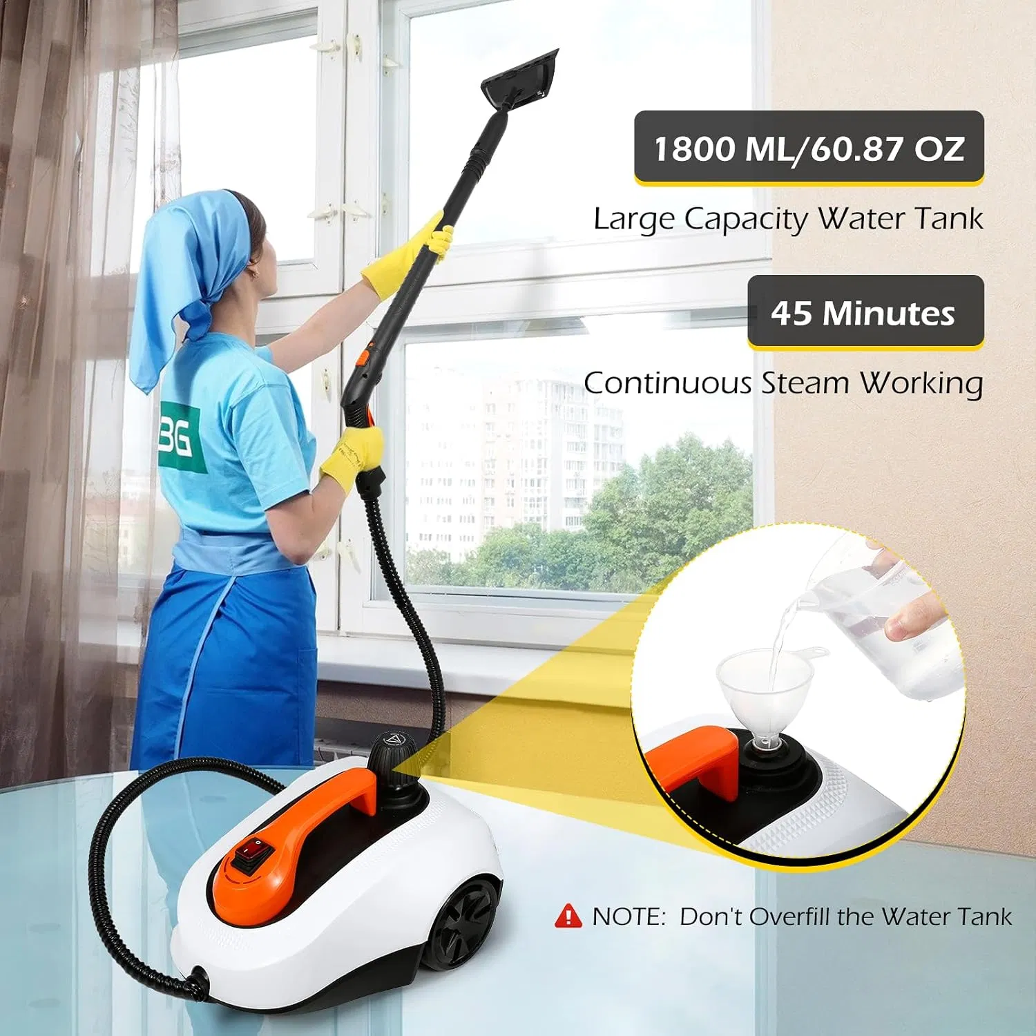 Commercial Home Multipurpose Portable Handheld Steam Mop Sofa Steam Upholstery High Pressure Steam Cleaner with Accessories
