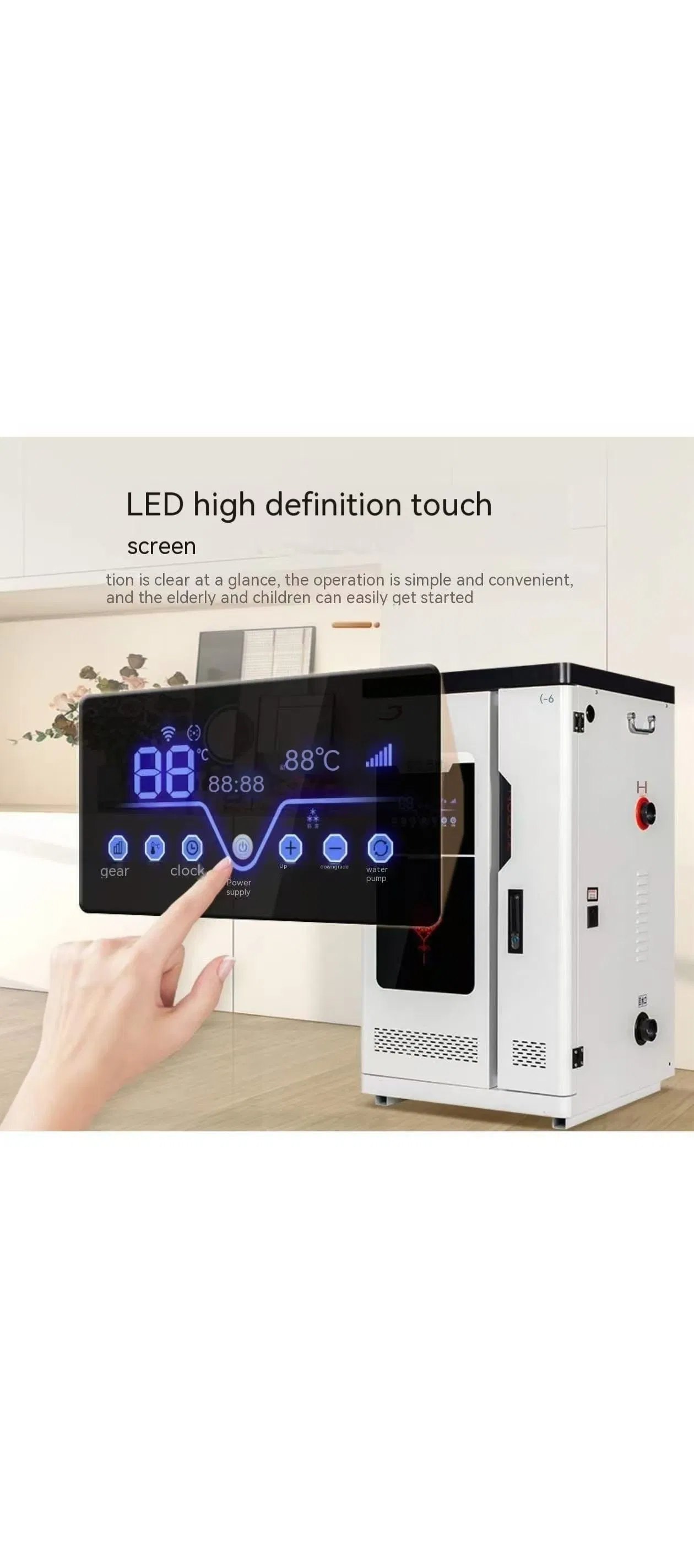 12kw/380V Commercial Electric Wall-Hung/Standing Boiler, Three Phase Industrial Electric Heating Boiler for Hotel/School