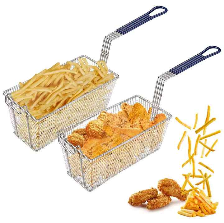 Customize Countertop Stainless Steel Deep Fryer Basket French Fry Restaurant Home Use Basket for French Fries Factory Wholesale