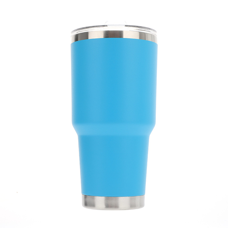 30oz Metal Stainless Steel Travel Cup Thermo Coffee Mug with Handle