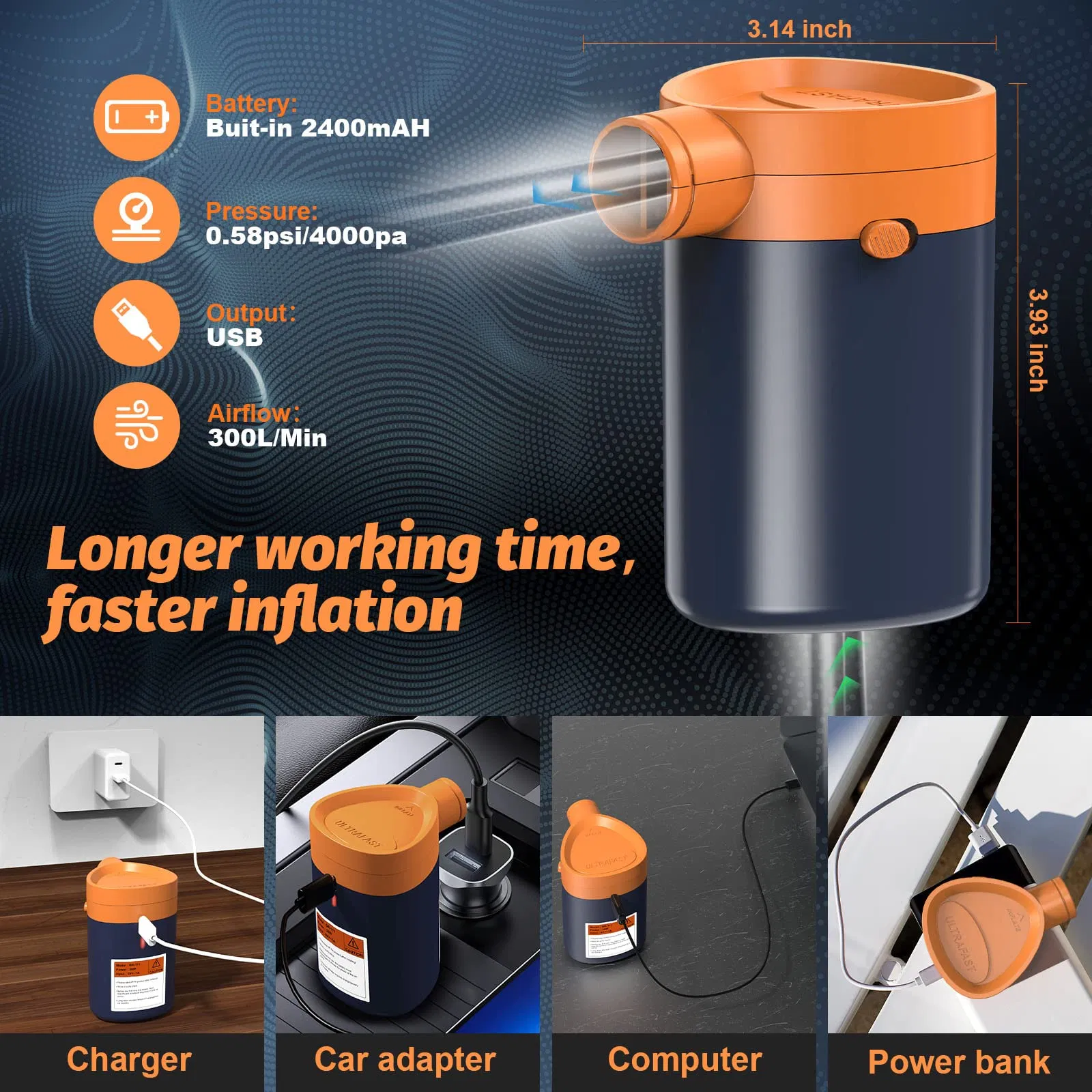 Modern Style Pool Floats Blow up Couch Boat Toys Electric Air Pump