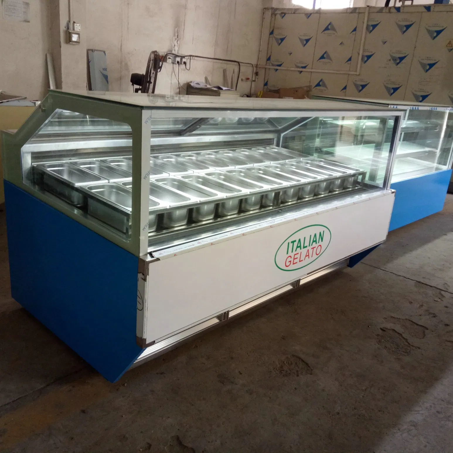Upright Ice Cream Display Cabinet for Gelato Shop