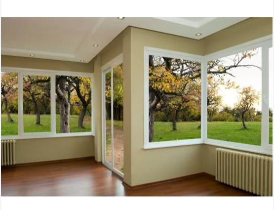 Outward UPVC Casement Impact Glass Windows with Handle