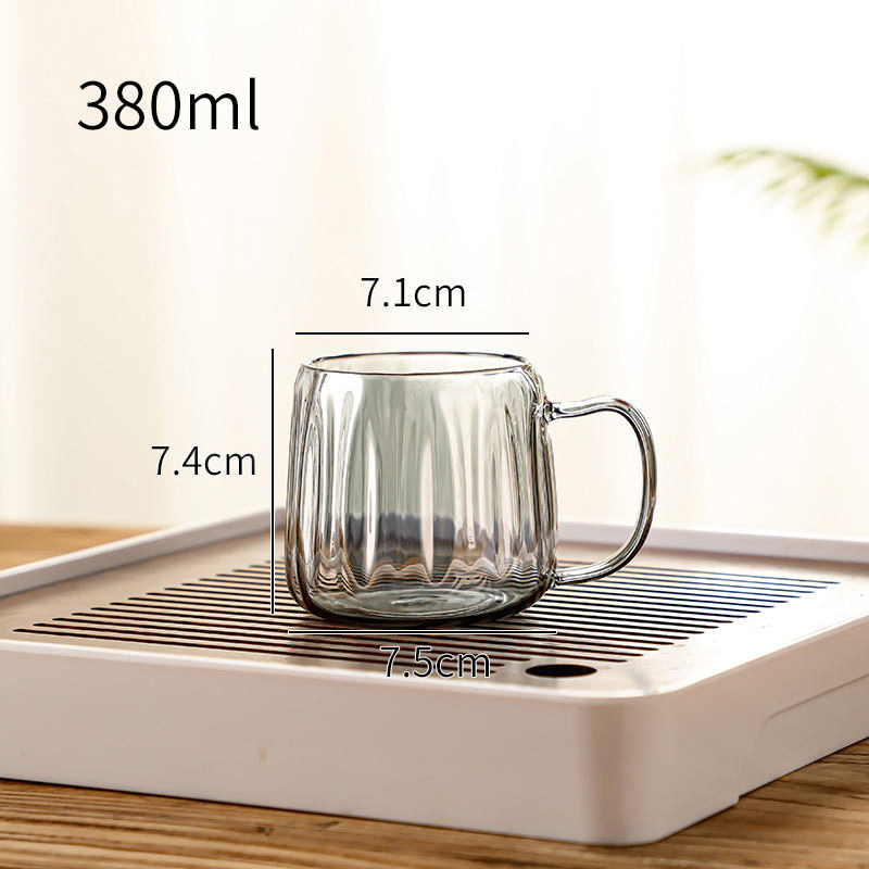 High Quality 2000ml Glass Cold Water Jug with Lid Glass Water Bottle Set with 4 Cups Colored Glass Water Juice Jug