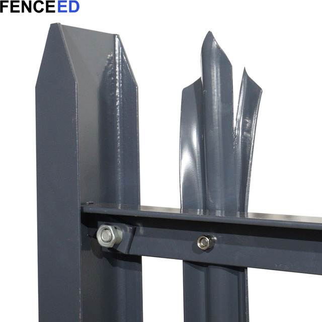 Powder Coated and HDG Steel W Pale Palisade Fencing Manufacturer